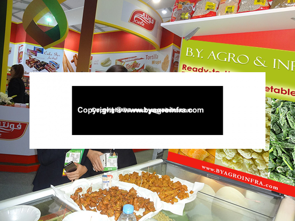 Tasting recipes made using products by B.Y. Agro & Infra at Gulfood 2015