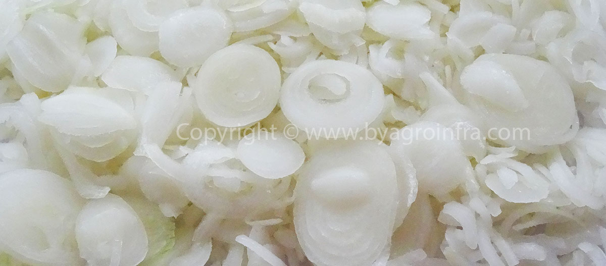 IQF Frozen Sliced White Onions